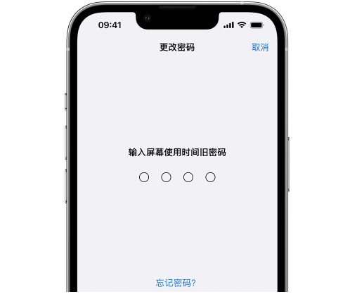 巨鹿iPhone屏幕维修分享iPhone屏幕使用时间密码忘记了怎么办 