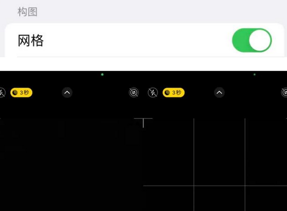 巨鹿苹果手机维修网点分享iPhone如何开启九宫格构图功能