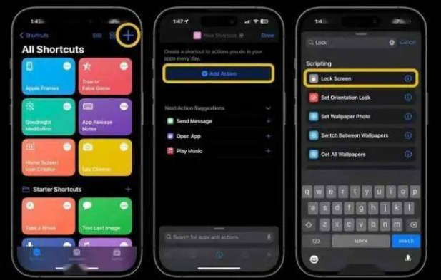 巨鹿苹果14锁屏维修店分享iPhone14升级iOS16.4后如何创建锁屏快捷方式 