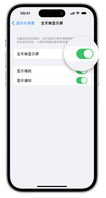 巨鹿苹果14维修店分享如何自定义 iPhone 14 Pro 常亮显示屏 