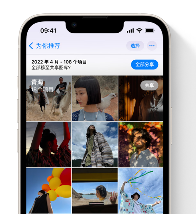 巨鹿苹果维修网点分享在 iPhone 上使用共享图库 